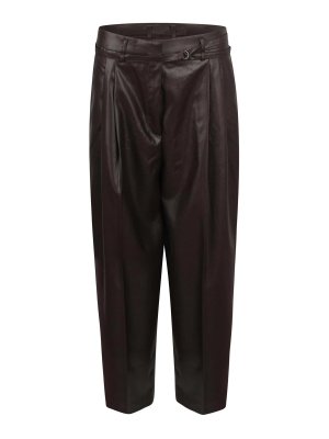 CHRISTIAN WIJNANTS: casual trousers - Pina Tailored Faux Leather Trousers