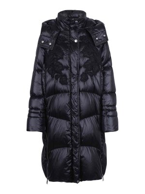 ERMANNO FIRENZE: padded jackets - Long Down Jacket with Embroidery