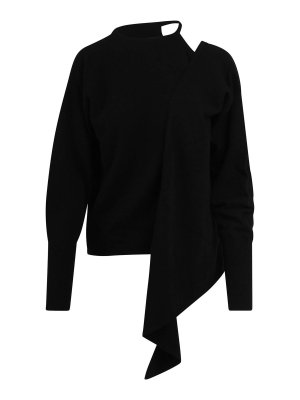 FEDERICA TOSI: crew necks - One-Shoulder Cut-Out Sweater