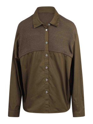 JOVONNA LONDON: shirts - Ribbed Sawer Design Shirt