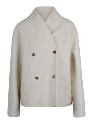 LOULOU STUDIO: Manteaux au genou - Manteau Au Genou - Blanc