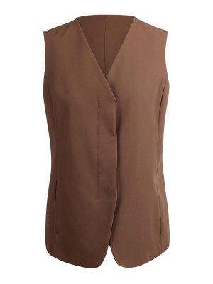 Max Mara: waistcoats & gilets - Cotton Twill Vest