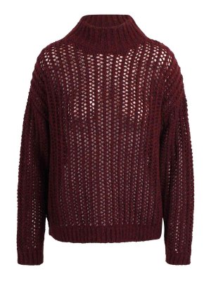 Max Mara: crew necks - Quaglia Perforated Wool and Cashmere Sweater