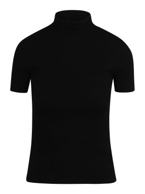 Max Mara: Turtlenecks & Polo necks - Short-Sleeved Wool Yarn Turtleneck