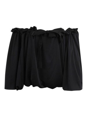 PATOU: Tops y camisetas sin mangas - Top - Negro