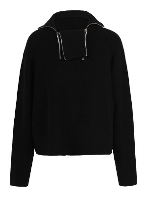 PIERANTONIO GASPARI: Turtlenecks & Polo necks - High-Neck Sweater with Zip Detail