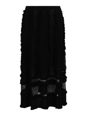 ULLA JOHNSON: Faldas media pierna y semilargas - Falda Semilarga - Negro