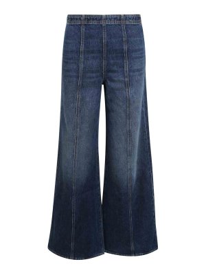 ULLA JOHNSON: Jeans Rectos - Vaqueros Rectos - Azul