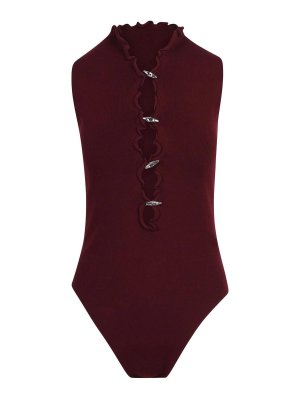 YUZEFI: Tops & Tank tops - Ribbed Stretch Skirt with Side Slit