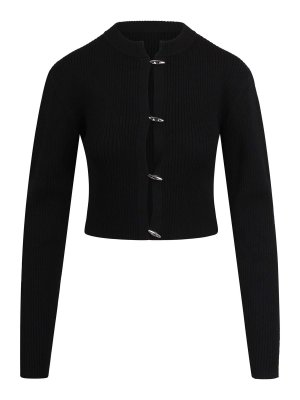 YUZEFI: Cárdigans - Cárdigan - Negro