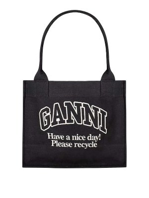 GANNI: Bolsos Shopping - Bolso Shopping - Negro