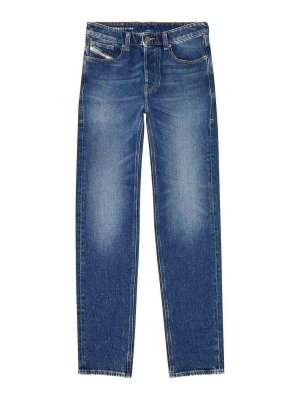 DIESEL: Straight Leg Jeans - Straight Leg Jeans - Jeansblau