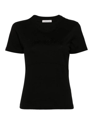 MONCLER: Tシャツ - Tシャツ - 黒