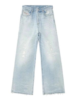 DIESEL: Straight Leg Jeans - Straight Leg Jeans - Jeansblau