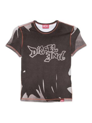 DIESEL: Tシャツ - Tシャツ - グレー