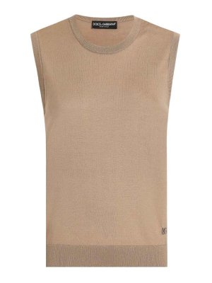 DOLCE & GABBANA: Pull col rond - Pull Col Rond - Beige