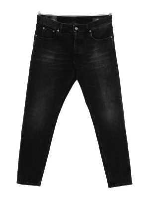 DONDUP: ストレートジーンズ - ストレートジーンズ - 黒