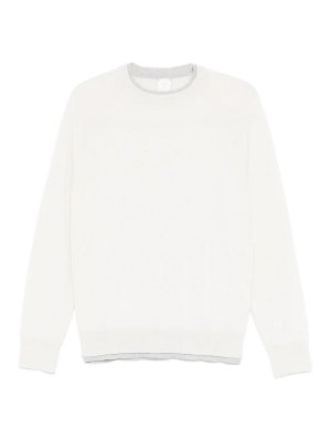 ELEVENTY: Strickpullover mit Rundhalsausschnitt - Rundhalspullover - Beige