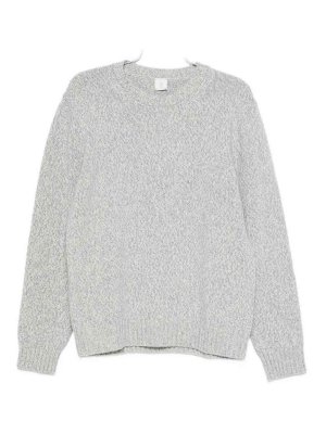 ELEVENTY: Strickpullover mit Rundhalsausschnitt - Rundhalspullover - Beige