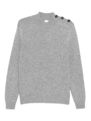 ELEVENTY: Strickpullover mit Rundhalsausschnitt - Rundhalspullover - Grau