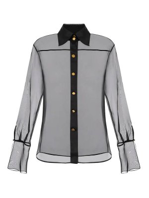 ELISABETTA FRANCHI: shirts - Black shirt
