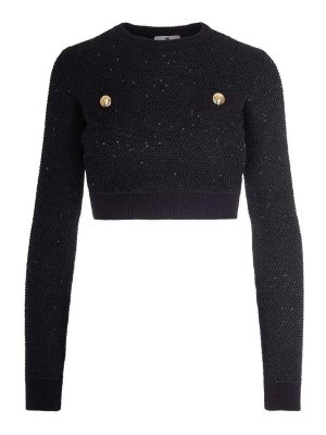 ELISABETTA FRANCHI: Pull col rond - Pull Col Rond - Noir