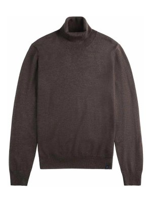 FAY: Turtlenecks & Polo necks - F12 Cocoa Turtleneck Sweater