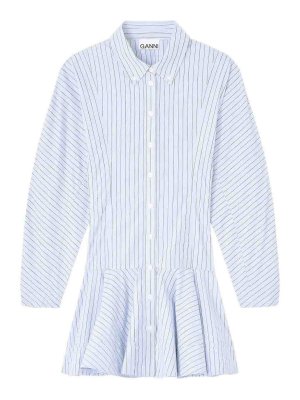 GANNI: Kurze Kleider - Kurzes Kleid - Hell-Lila