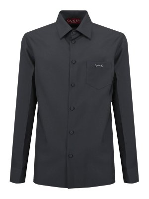 GUCCI: shirts - Classic Skinny Shirt Stone Grey
