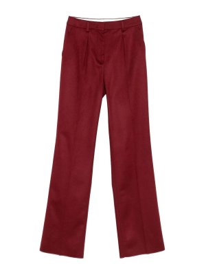 Max Mara: casual trousers - Carbone Long Trouser Raspberry