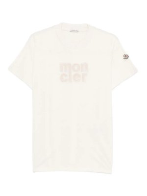 MONCLER: Tシャツ - Tシャツ - 白