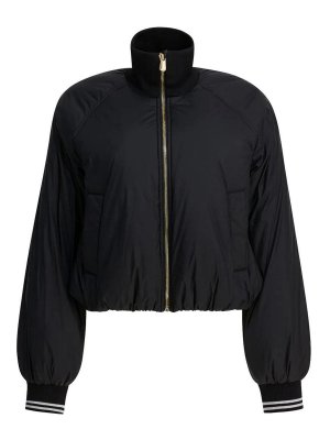 Pinko: giacche casual - Bistecca Bomber Tela Tecnica Nero Limousine