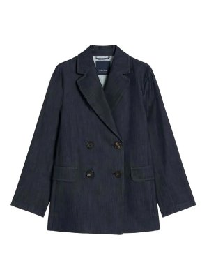 S MAX MARA: Chaquetas casual - Chaqueta Casual - Azul