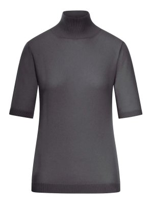 S MAX MARA: Strickpullover mit Rundhalsausschnitt - Rundhalspullover - Grau