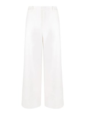 S MAX MARA: casual trousers - Merlot Jersey Trouser White