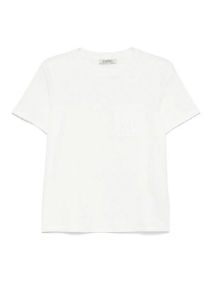 S MAX MARA: t-shirts - Madera T-Shirt White