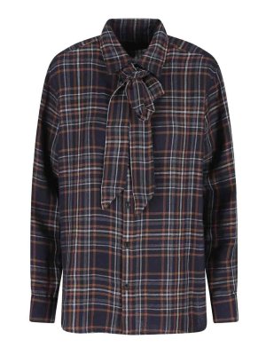 SAINT LAURENT: shirts - Bow Relaxed Shirt