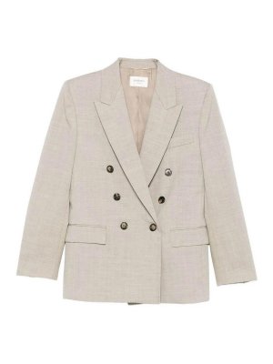 SAINT LAURENT: casual jackets - Jacket Beige Taupe