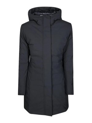 Save The Duck: cappotti al ginocchio - Cappotto con cappuccio Leyla Nero