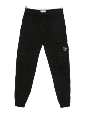 STONE ISLAND: casual trousers - Pantalone Regular Tapered Black