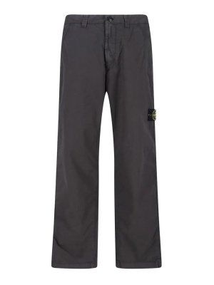STONE ISLAND: Pantalons casual - Pantalons Décontractés - Gris