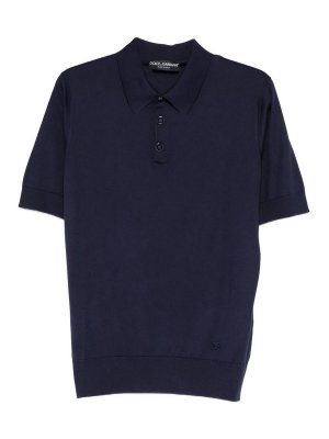 DOLCE & GABBANA: Poloshirts - Poloshirt - Blau
