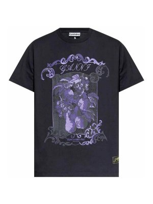 GANNI: Tシャツ - Tシャツ - マルチカラー