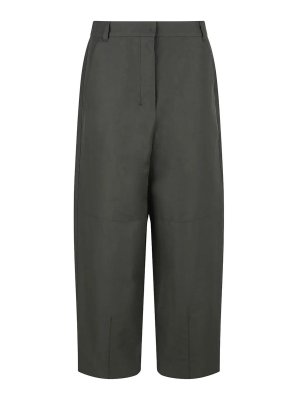 S MAX MARA: カジュアルトラウザー - カジュアルパンツ - ブラウン