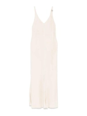 SPORTMAX: Knielange Kleider - Knielanges Kleid - Weiß