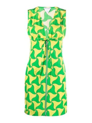 BOTTEGA VENETA: Vestidos media pierna - Vestido Midi - Verde
