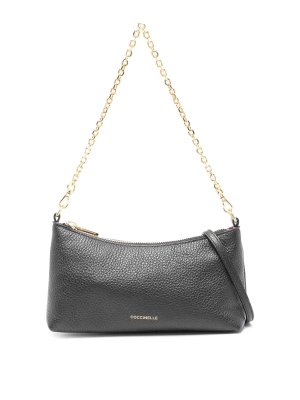 COCCINELLE: borse a tracolla - Borsa Mini In Pelle Granata Nera