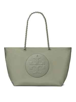 TORY BURCH: totes bags - Ella Chain Zip Tote Stone