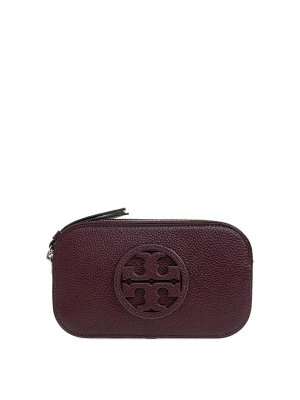 TORY BURCH: cross body bags - Miller Mini Crossbody Bag Dark Carmine