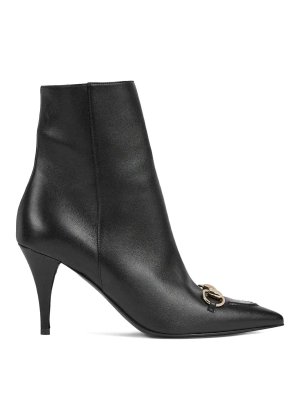 GUCCI: ankle boots - Bootie Leather Ls Nero